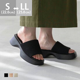 1/16 9:59マデ 1700円 送料無料 サンダル レディース ミュール スリッパ つっかけ ヒール5センチ ミドルヒール 厚底 ボリュームソール プラットフォーム 痛くない 歩きやすい ラウンドトゥ コーデュロイ きれいめ おしゃれ 最強配送 ssa ssb