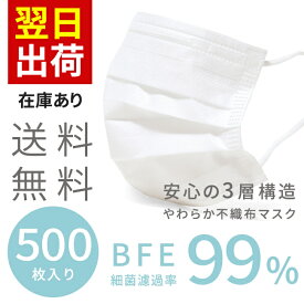 4/2 9:59マデ 1399円 送料無料 マスク 在庫あり 500枚 即納 不織布 3層構造 ウイルス対策 使い捨て 大人用 箱あり 男性用 女性用 メンズ レディース 飛沫防止 花粉対策 アウトレットシューズ 【試着チケット対象外】 ssa【在庫限り】