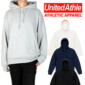 スウェット パーカー 無地 United Athle ユナイテッドアスレ 12.7オンス プルオーバー 裏パイル 裏毛 S M L XL スウェット パーカ 秋 冬 大きいサイズ グレー ブラック ホワイト ネイビー 5768-01