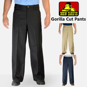 BEN DAVIS �S�����J�b�g �x���f�C�r�X ���[�N�p���c �����Y ���f�B�[�X �����O�p���c 10.5oz ���[�Y�t�B�b�g ���Y�{�� �u���b�N �J�[�L �l�C�r�[ �� �� 674 675 678 BenDavis Gorilla Cut Pants