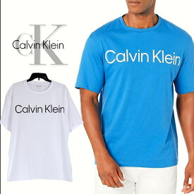＼売り尽くし／ カルバンクライン Calvin Klein 半袖Tシャツ ルーズフィット Calvin Klein Tシャツ メンズ ロゴ USAモデル オーバーサイズ ビッグサイズ 大きいサイズ ホワイト 白 青 ブルー ゆったり
