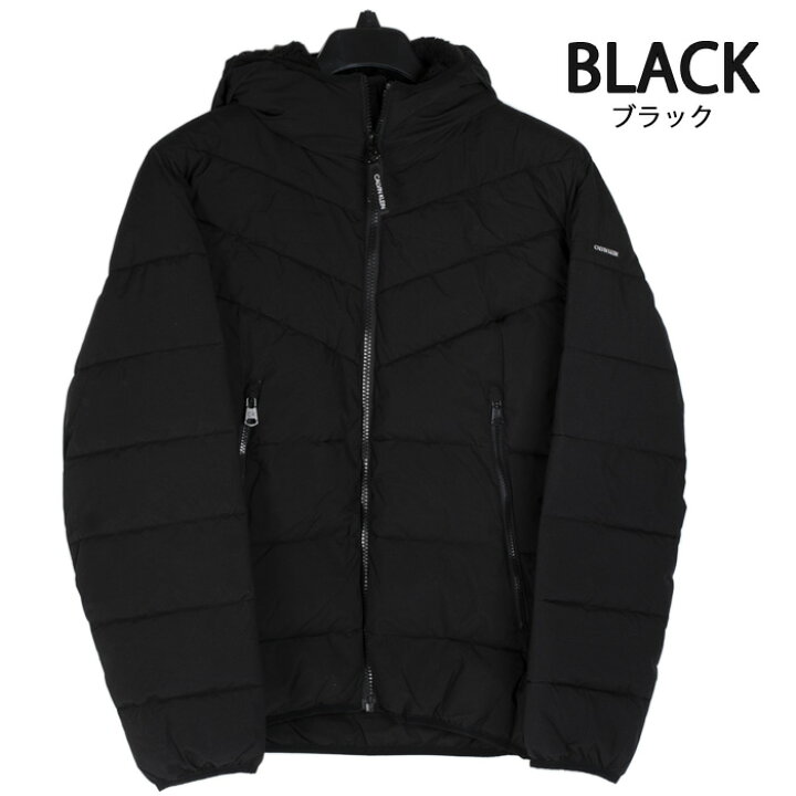 楽天市場】ボアフード カルバンクライン Calvin Klein ダウン ダウン 