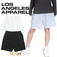 ロサンゼルスアパレル スウェットハーフパンツ メンズ 無地 ショートパンツ LOS ANGELES APPAREL スウェ…