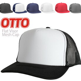 オットー メッシュキャップ otto キャップ スナップバック 帽子 サーフ スケート ロック カジュアル 衣装 春夏 ブラック 黒 レッド ブルー 青 赤 白 ホワイト ネイビー メンズ