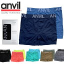 【2枚組み】ボクサーパンツ アンビル ANVIL メンズ 下着 ボクサーブリーフ メンズ 下着 肌着 インナー 正規 パンツ B系 系 USA ブランド ファッション M L XL