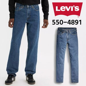 Levi's ���[�o�C�X �f�j�� �p���c �W�[���Y �����b�N�X�t�B�b�g �f�j���p���c �X�g���[�g �����Y �傫���T�C�Y �X�g�[���E�H�b�V�� �u���[ �� 550-4891 550 Relaxed Fit Men's Jeans