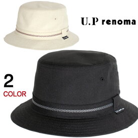 ユーピーレノマ【U.P renoma】CAP ハット サハリハット シャンブレーハット M L XL ブラック ベージュ