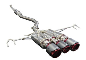 BLITZ NUR-SPEC CUSTOM EDITION CR ホンダ シビック タイプR FK8用 (63174C)【マフラー】【自動車パーツ】ブリッツ ニュルスペック カスタムエディション カーボンレッド CARBONRED【車関連の送付先指定で