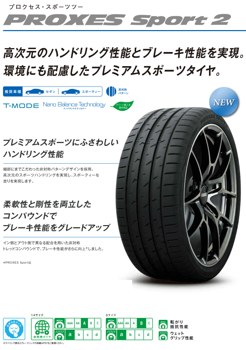 楽天市場】【エントリーでポイント10倍】TOYO TIRES PROXES Sport 2