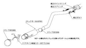 柿本改 カキモトレーシング GT1.0Z Racing トヨタ アルテッツァ SXE10用 (T11344)【マフラー】【自動車パーツ】KAKIMOTO RACING ジーティー ワンゼロ レーシング【個人宅も送料お客様負担にて配送可能
