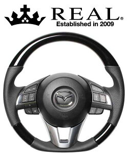 REAL STEERING IWiV[Y }c_ CX-5 KEnp J[FsAmubN (MZA-PBW-BK)ynhzyԃp[czA XeAO