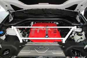 �y�G���g���[�Ń|�C���g10�{�zUltra Racing �t�����g�^���[�o�[BMW X4 G02 UJ30�p (TW4-4000)�y�⋭�p�[�c�z�y�����ԃp�[�c�z�E���g�����[�V���O Front Tower Bar