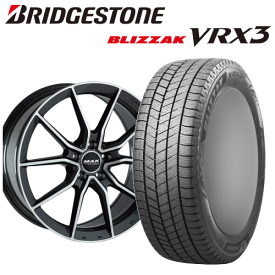 メルセデスベンツ AMG CLA35/CLA45(C118)用 タイヤ銘柄： ブリヂストン ブリザック VRX3 タイヤサイズ： 255/35R19 ホイール： アルミホィール スタッドレスタイヤ ホイール4本セット【19インチ】【通常ポイント10倍】