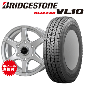 トヨタ ハイエース(200系)用 タイヤ銘柄： ブリヂストン ブリザック VL10 タイヤサイズ： 195/80R15 107/105N ホイール： オススメホィール スタッドレスタイヤ ホイール4本セット【15インチ】【通常ポイント10倍】