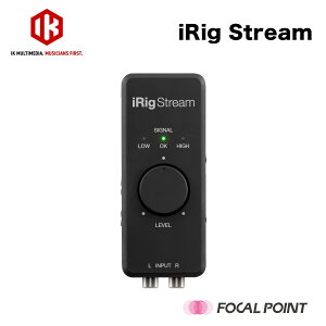 IK Multimedia / �A�C�P�[�}���`���f�B�AiRig Stream / �A�C���O�E�X�g���[���I�[�f�B�I�C���^�[�t�F�C�X iPhone iPad Android �I�[�f�B�I �X�g���[�~���O / IK�}���`���f�B�A �A�C�P�C�}���`���f�B�A / IKM
