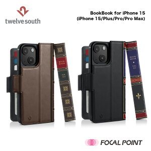 Twelve South gDGuTEX BookBook for iPhone 15AiPhone 15 PlusAiPhone 15 ProAiPhone 15 Pro Max ubNubNEtH[EACtHEtBteB[@vXEvE}bNX MagSafe݊ 3-in-1 {vEH