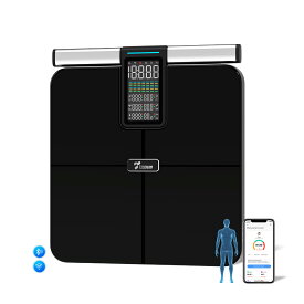 【20時から★数量限定15％OFF】体組成計 Bluetoothでスマホ連動 体脂肪計 高精度 体重 体脂肪率 水分率 基礎代謝 体脂肪 体重計 ヘルスメーター 強化ガラス おすすめ 高精度 内臓脂肪レベル 筋肉量 体内年齢 BMI 家電 誕生祝い プレゼント ギフト