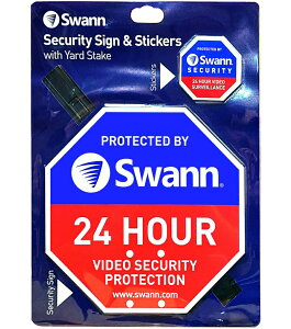 y Swann zHOME SECURITY SIGN & STICKER X z[ZLeB[TC XebJ[ pbP[WTCY:27 × 36cm