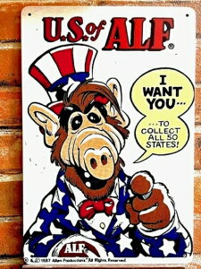 y At z Tin Sign Plate ALF eB uL TC Ŕ TCv[g }bN 80N AJ z[RfB