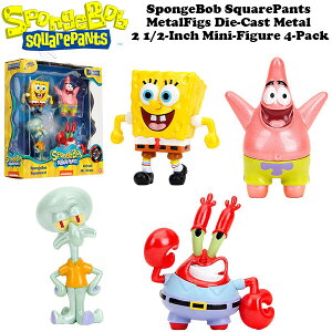 【 スポンジボブ フィギュア 】 METALFIGS Diecast Figure SPONGE BOB 4-Pack メタルフィグ 4体セット
