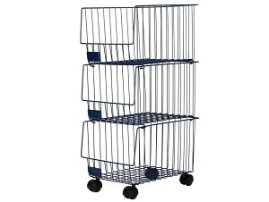 【 ネイビー 】 BASKET SHELF 3SET バスケットシェルフ 3点セット