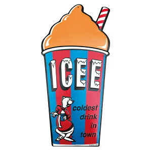y ACV[ E IW z US EMBOSSED SIGN ICEE CUP ORANGE G{X ^TC ACX