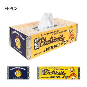 y fBLbg z Reddy Kilowatt Wood Tissue Box EbheBV{bNX