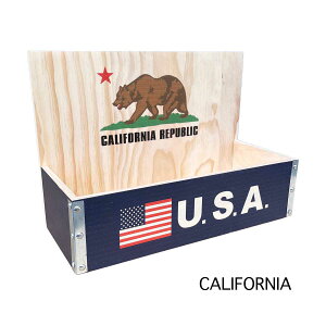 【 カリフォルニアリパブリック・ネイビー 】WOOD SHELF CALIFORNIA REPUBLIC ウッドシェルフ リパブリック
