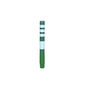 y O[E2Zbg zCANDLE STRIPE GREEN SET OF 2 Lh XgCv H.20×.2.1cm DULTON _g