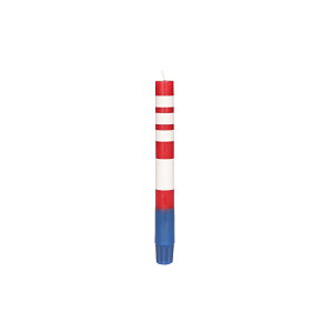 y bhE2Zbg zCANDLE STRIPE RED SET OF 2 Lh XgCv H.20×.2.1cm