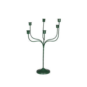 y O[ zIRON CANDLE HOLDER 6 GREEN ACA Lh z_[ H.46.5×W.32.4×D.27.5cm DULTON _g