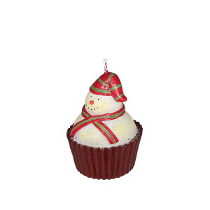 y Xm[} JbvP[L z CRAFT CANDLE SNOWMAN CUPCAKE Ntg Lh H.11 × 7.2cm _g DULTON