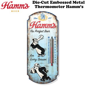 y nY E xv z Die-Cut Embossed Metal Thermometer Hamm`s G{X ^ T[[^[