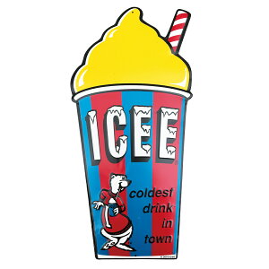 y ACV[ E CG[ z US EMBOSSED SIGN ICEE CUP YELLOW G{X ^TC ACX