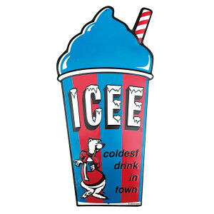 y ACV[ E u[ z US EMBOSSED SIGN ICEE CUP BLUE G{X ^TC ACX