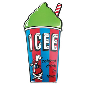 y ACV[ E O[ z US EMBOSSED SIGN ICEE CUP GREEN G{X ^TC ACX