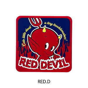 y bhfr z RED DEVIL RUBBER COASTER ADVERTISING Aho^CWO o[R[X^[