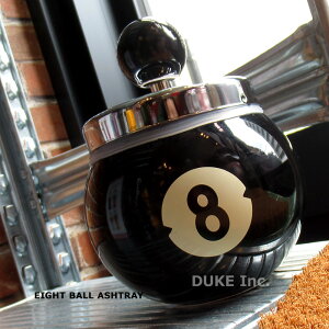 y 8{[ E DM z 8-Ball Billiard Ashtray with Lid r[h Wt