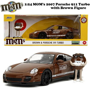 y GAhGYEuE z JADA TOYSА 1:24 M&M's 2007 Porsche 911 Turbo with Brown Figure ~jJ[ W_gCY |VF