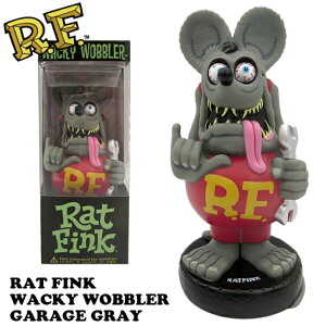 y K[W O[ z Rat Fink Wacky Wobbler Garage Gray t@R