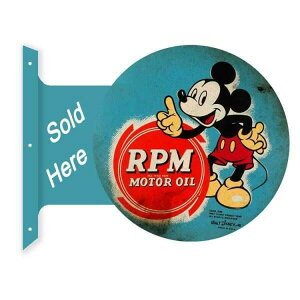y ~bL[}EX zFlange Tin Round Sign RPM Mickey tW ^TC Disney fBYj[ EhTC