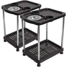 麻雀サイドテーブル 2個セット 灰皿 ドリンクホルダー アジャスタ—付き 新麻雀