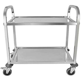 キッチンワゴン 業務用 ステンレス製 飲食店 ホテル 二段タイプ