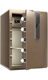金庫 75L 緊急キー付 テンキー式 家庭用 家庭用 業務用 大型 盗難防止 防犯 おしゃれ ブラウン