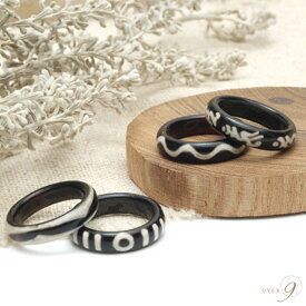 エントリーで【ポイント10倍】企画開催中♪ 老玉髄　天珠リング　【メール便可】 四眼天珠 /水紋天珠 /六字真言天珠 / 虎牙天珠 / 指輪 / 天然石 / くり抜き /