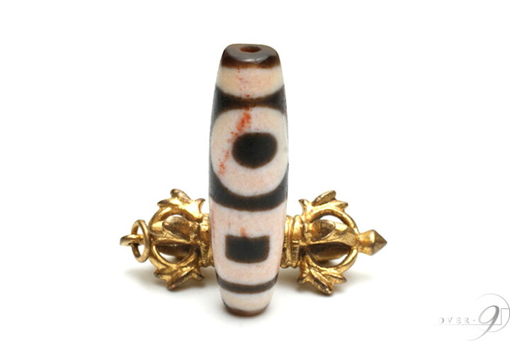 楽天市場】【紅朱砂 双天地天珠 約43mm×12mm】【メール便不可】【B 