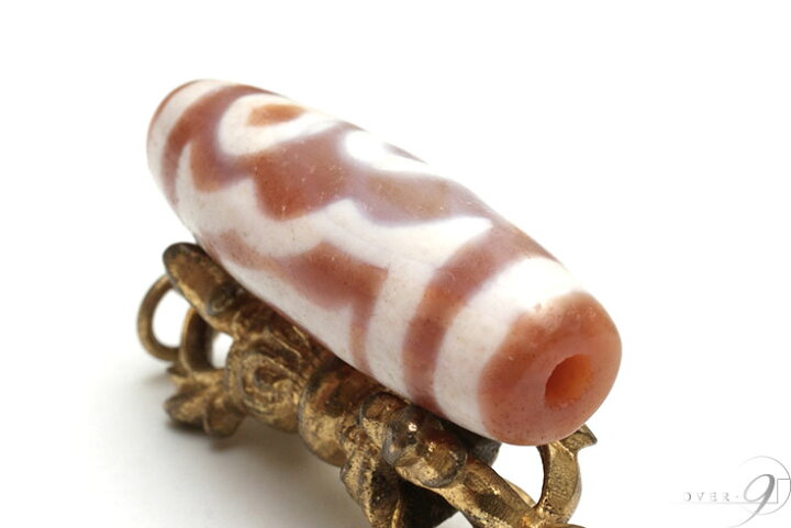 楽天市場】【紅朱砂 老玉髄 赤 金剛 三眼天珠 約38mm×12mm】【メール便 