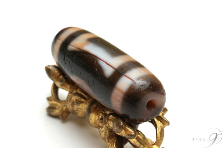 楽天市場】【紅朱砂 天地天珠 約31mm×12mm】【メール便不可】【B】【D 
