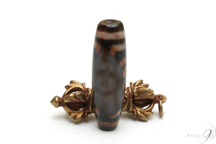楽天市場】【紅朱砂 七眼天珠 約39mm×12mm】【メール便不可】【B】【D 