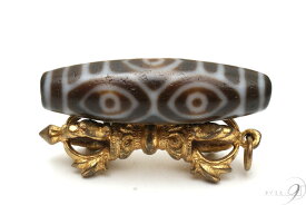 エントリーで【ポイント10倍】企画開催中♪ 【老礦天珠　龍眼天珠　約44mm×13mm】【メール便不可】